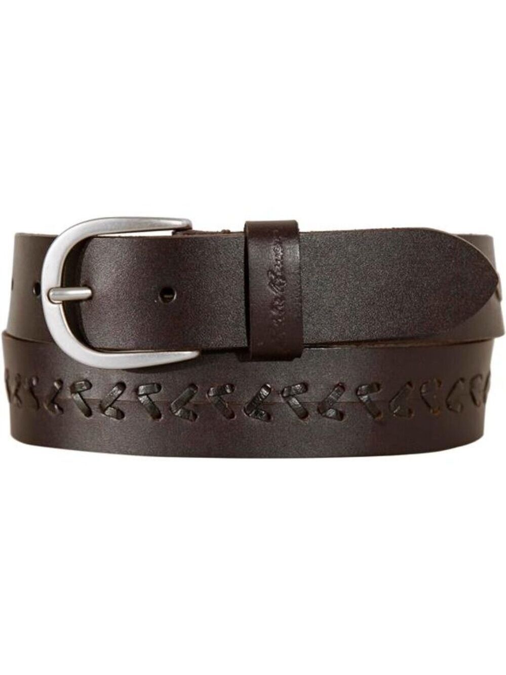 Womens Leather Belt Center Lacing Casual Durable Metal Buckle Fashion Accessorie